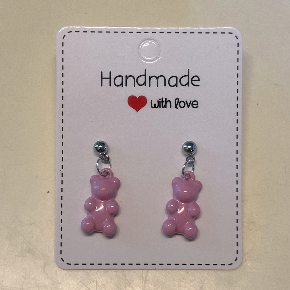 Bear Earrings Handcrafted